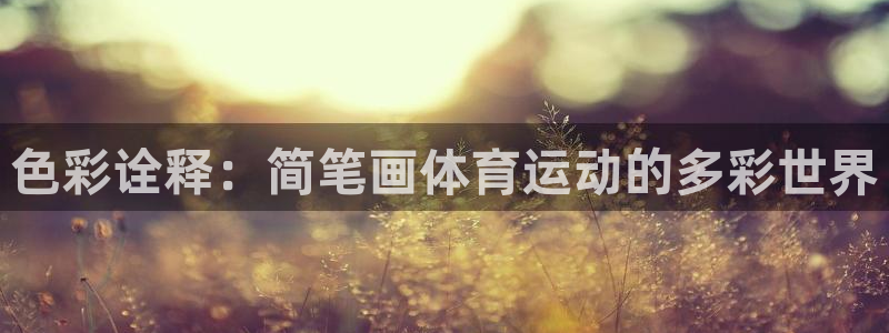 哈哈体育：色彩诠释：简笔画体育运动的多彩世界